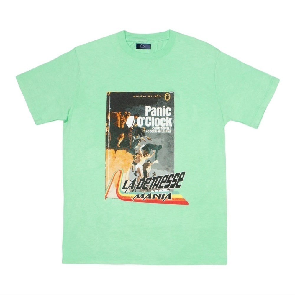 New with tags La Detresse Mania Panic O'Clock Tee Thin Mint - Size L - Picture 6 of 8